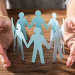 people cut out